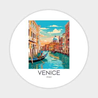 A Pop Art Travel Print of Venice - Italy Magnet